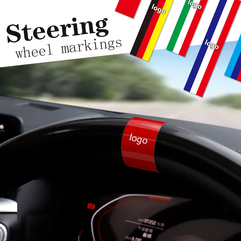 Автомобильный значок красные наклейки на руль Аксессуары для мини-медного