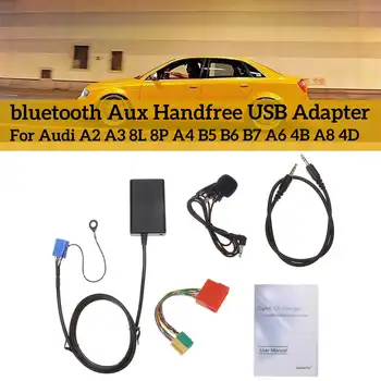 

Car bluetooth Aux Handfree USB Adapter Music Audio Aux-in Cable For Audi A3 8L 8P A4 B5-B7 A6 4B A8 4D