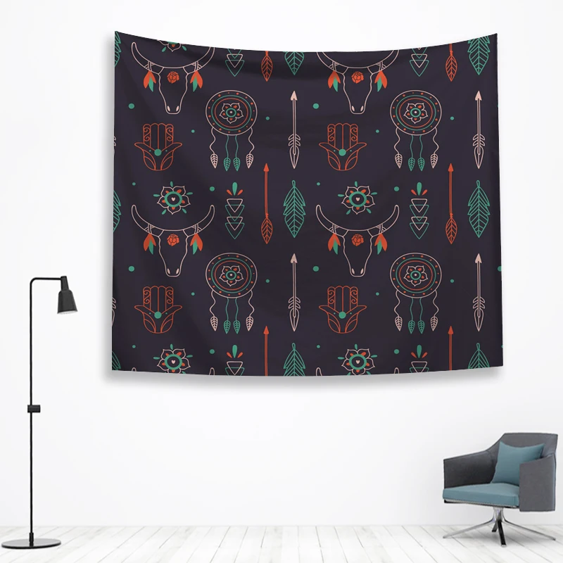 Богемный стиль стены Ttapestry висячие украшения богемный пляжный коврик дом Декор общежития МАНДАЛА ГОБЕЛЕН колдовство хиппи