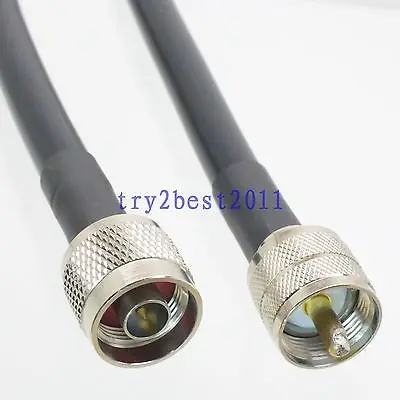 DHL/EMS 5 наборов* RG8/KSR400 N штифт UHF PL259 штифт прямой гибкий соединительный кабель 10FT-C1