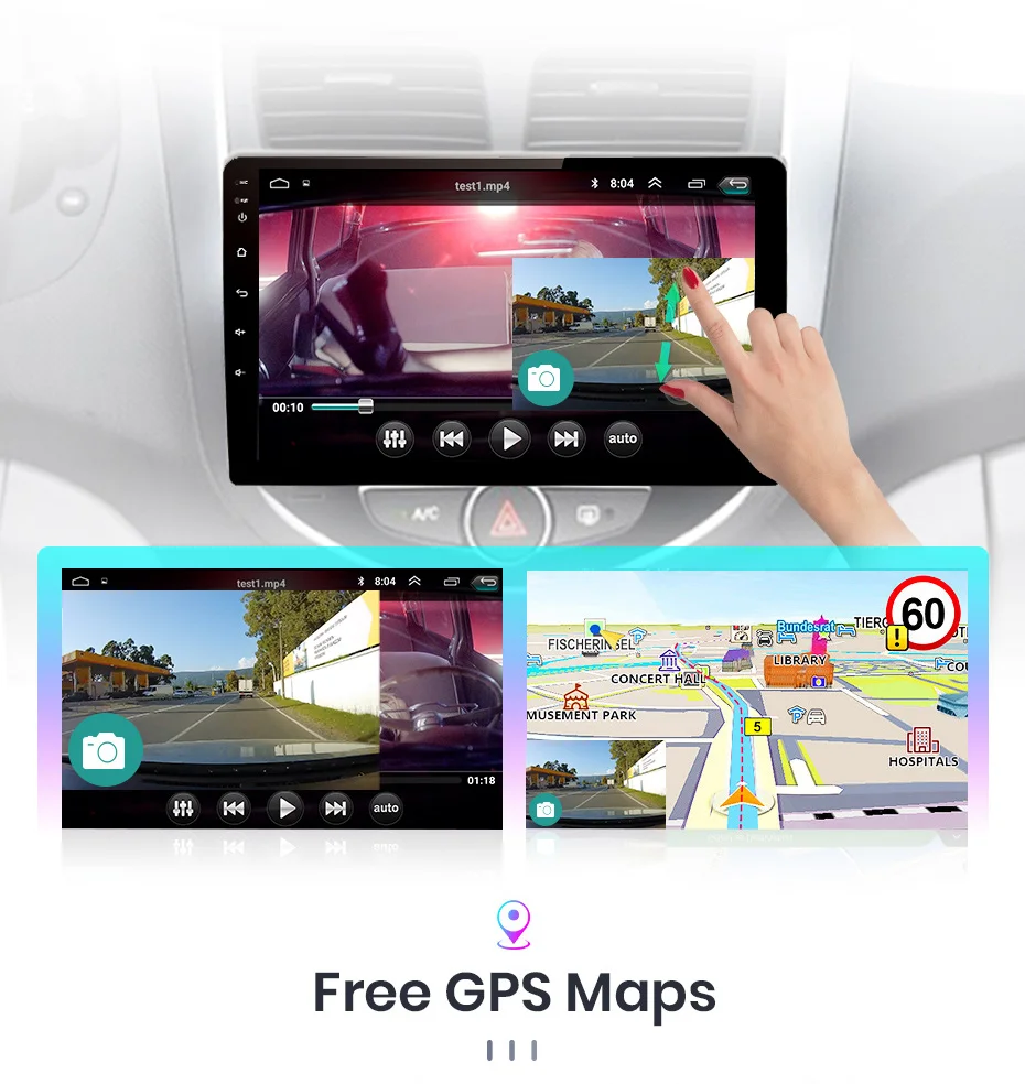Junsun V1 Android 10 AI Voice Control Car Radio Multimedia