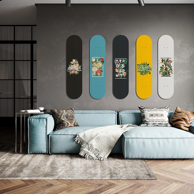Posters bon park Nordic Bloem Home Decor Skate Deck Wall Art Pop Muur Opknoping Skateboard  Muurschildering Opgehangen Kamer Decoratie Voor Hal Club mannen Cave _ -  AliExpress Mobile