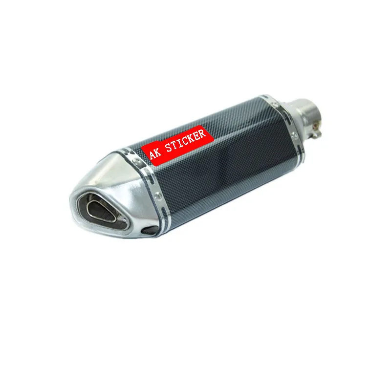 MT03 для GSXR600 CB250 ZZR400 CBR250 CBR400 CB400 CBR1000 MT 03 MT07 Универсальный 35-51 мм мотоцикл выхлопной изменение труба глушителя - Цвет: Белый