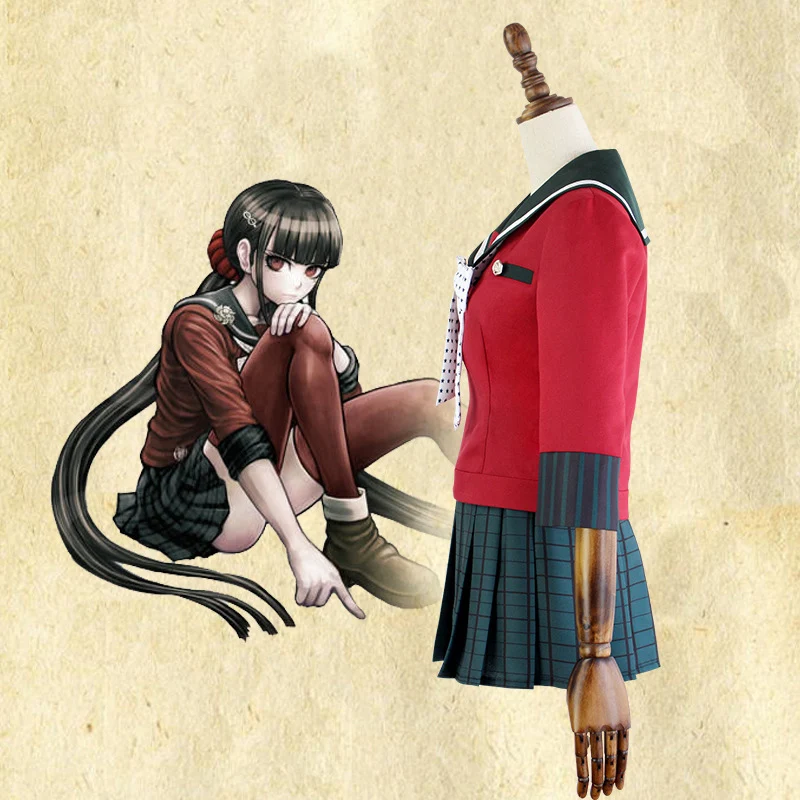 New-6PCS-Danganronpa-V3-Killing-Harmony-Harukawa-Maki-School-Uniform-women-girl-Cosplay-Costume-set-and (1)