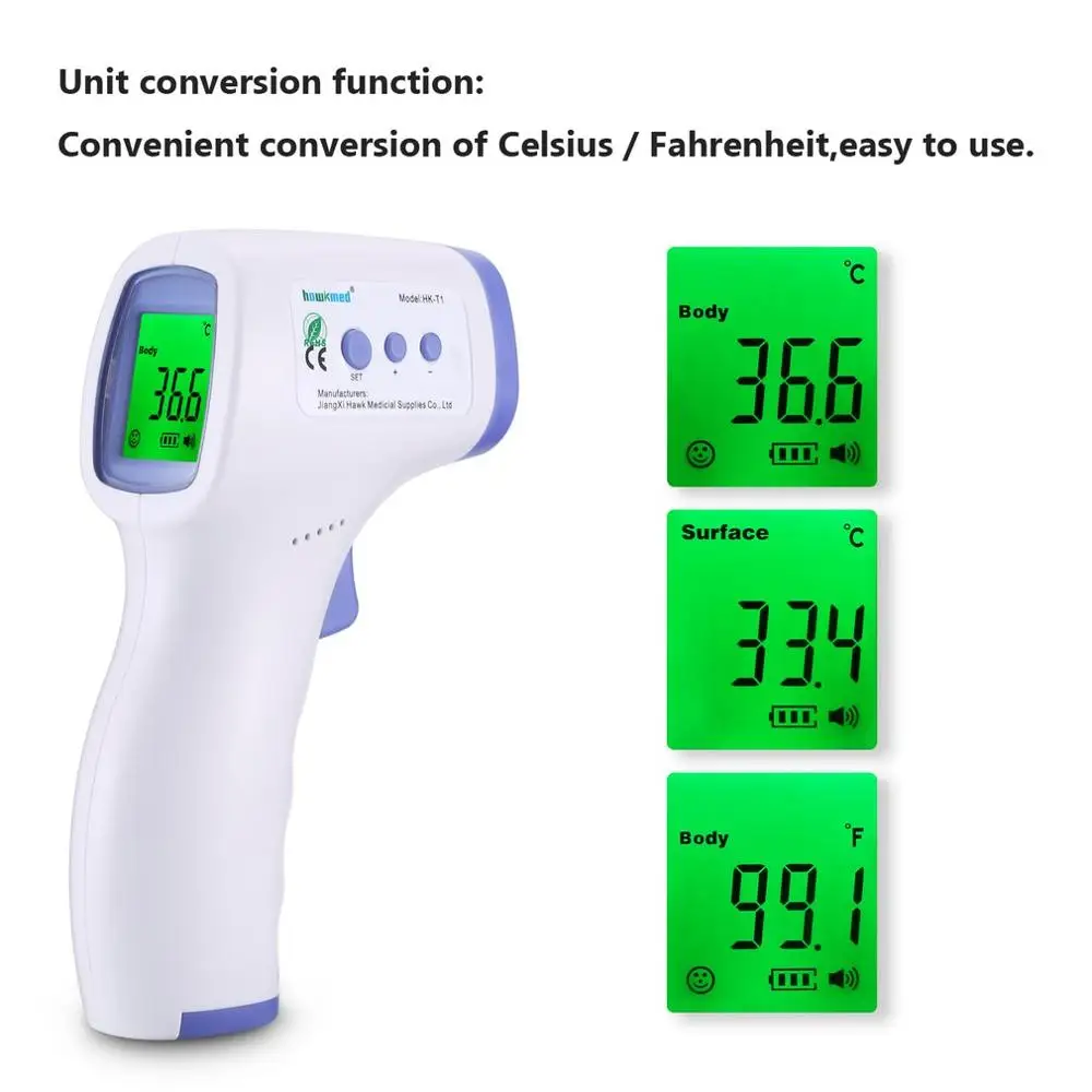 

2020 Infrared thermometer Non Contact electronic laser Fevers Temperature for Body Adults Termometro Infrarojo termometro New