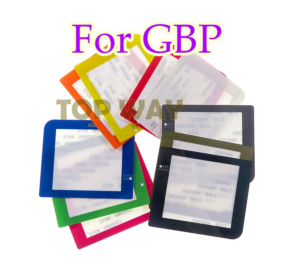 2 шт. цветные запасные пластиковые фотообои с логотипом для Gameboy Pocket GBP|lens replacement|lens