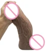 HOWOSEX 8.5cm Brown Super Huge Dildo Thick Giant Realistic Dildo Anal Butt Big Soft Penis Sex Toy For Women 1