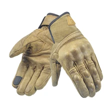 Willbros сенсорный экран Ретро Классические кожаные перчатки для мотокросса защитные перчатки для путешествий