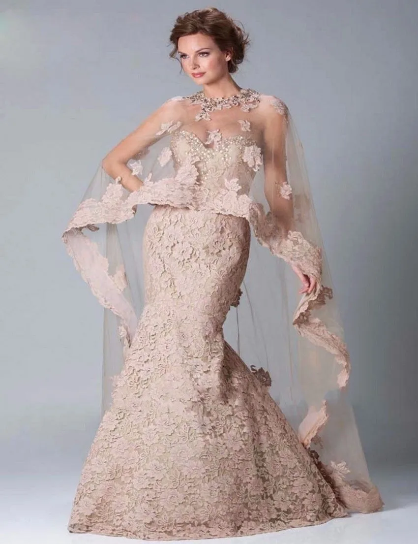 Vestido de noiva Русалка Кружева Аппликация «сердце» Кристалл бисером свадебное платье без рукавов Мать невесты платья - Цвет: same as picture