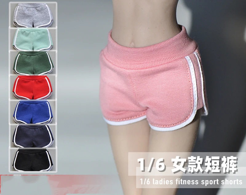 1/6 Scale Female Yoga Shorts Pants Model for 12'⟾male Body Figure DIY Accessories | Игрушки и хобби