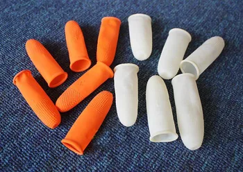 

100pcs work gloves Pure natural latex powder-free finger cot Anti static finger cots Non-slip cots work Gloves