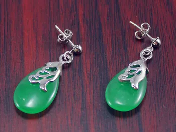 

good ER000100 Elegant Natural jade Drop Earring