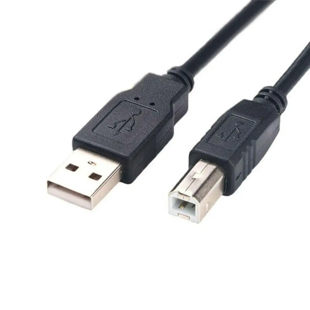 Printer Scanner Cable, USB 2.0-Type A Male to B Male Printer Cord High Speed, 10 Meters Black