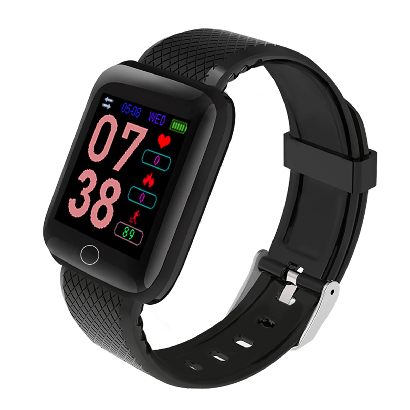 1.44” TFT Screen Smart Band Heart Rate Blood Pressure Blood Oxygen Bluetooth Smart Bracelet Waterproof Two-way Lookup Wristband 