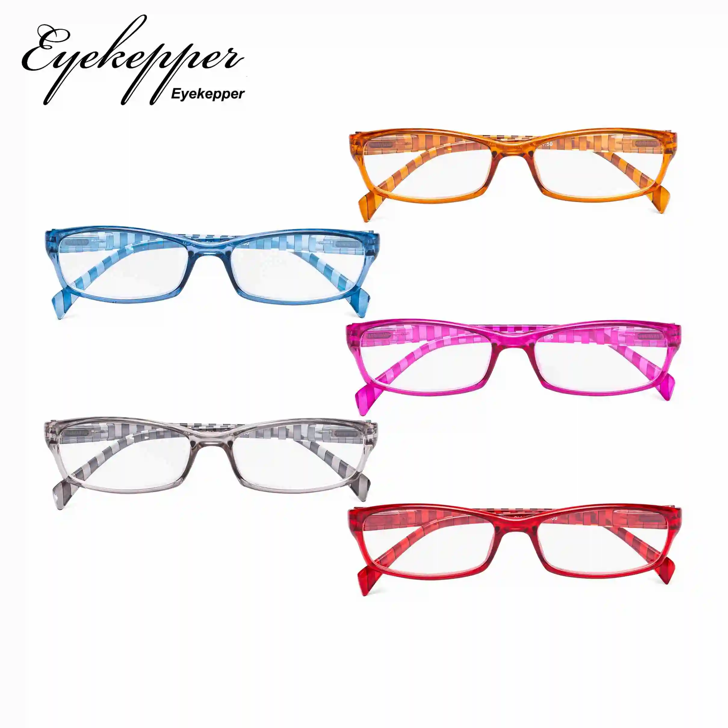 RT1803S Eyekepper женские очки для чтения-5 упаковка женские стильные ридеры с полосками
