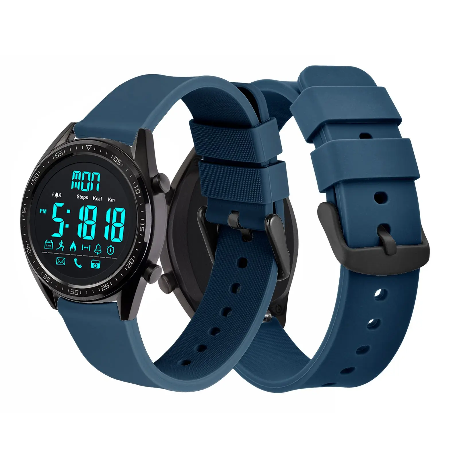 BISONSTRAP Silicone Watch Strap for Men Women 14mm 18mm 22mm 24mm waterproof Sports Watch Band Quick Release Watch accessories