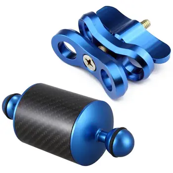 

Diving Lights Ball Butterfly Clip for Gopro Hero 3+/4/5 Xiaoyi & Carbon Fiber Float Buoyancy Aquatic Arm Dual Ball