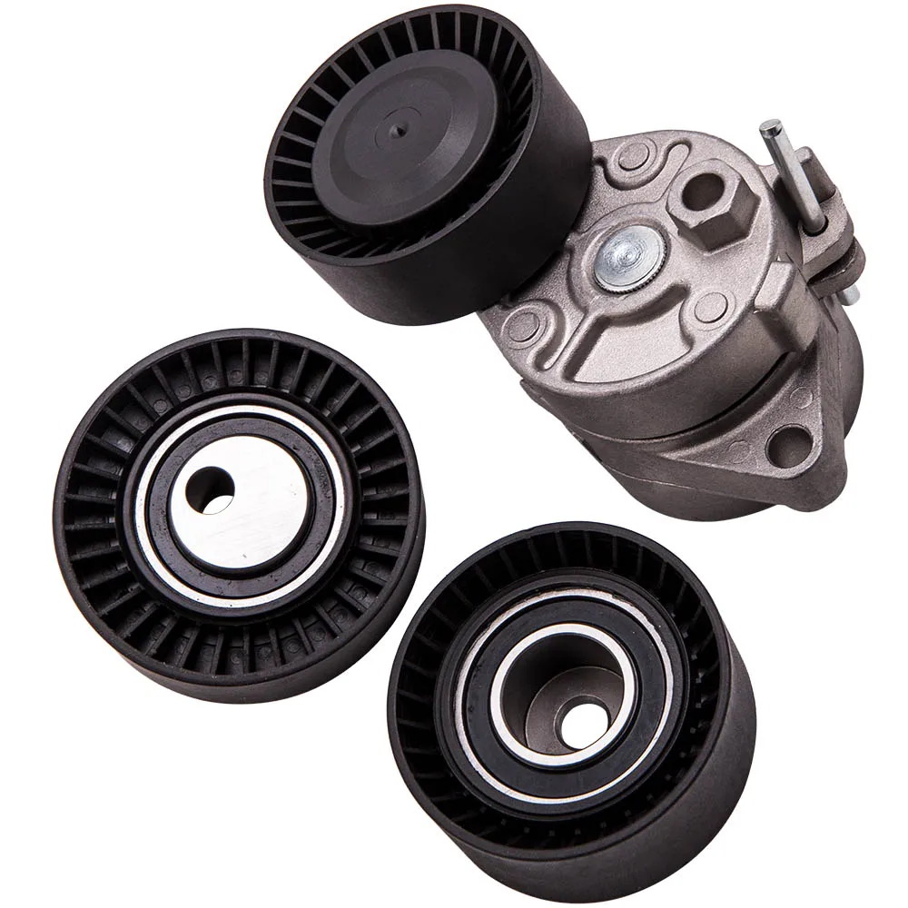Belt Tensioner Pulley and Idler Pulley Kit for BMW E36 E39 E46 E53 11287841228 11281748131 11281748130 11281427252 