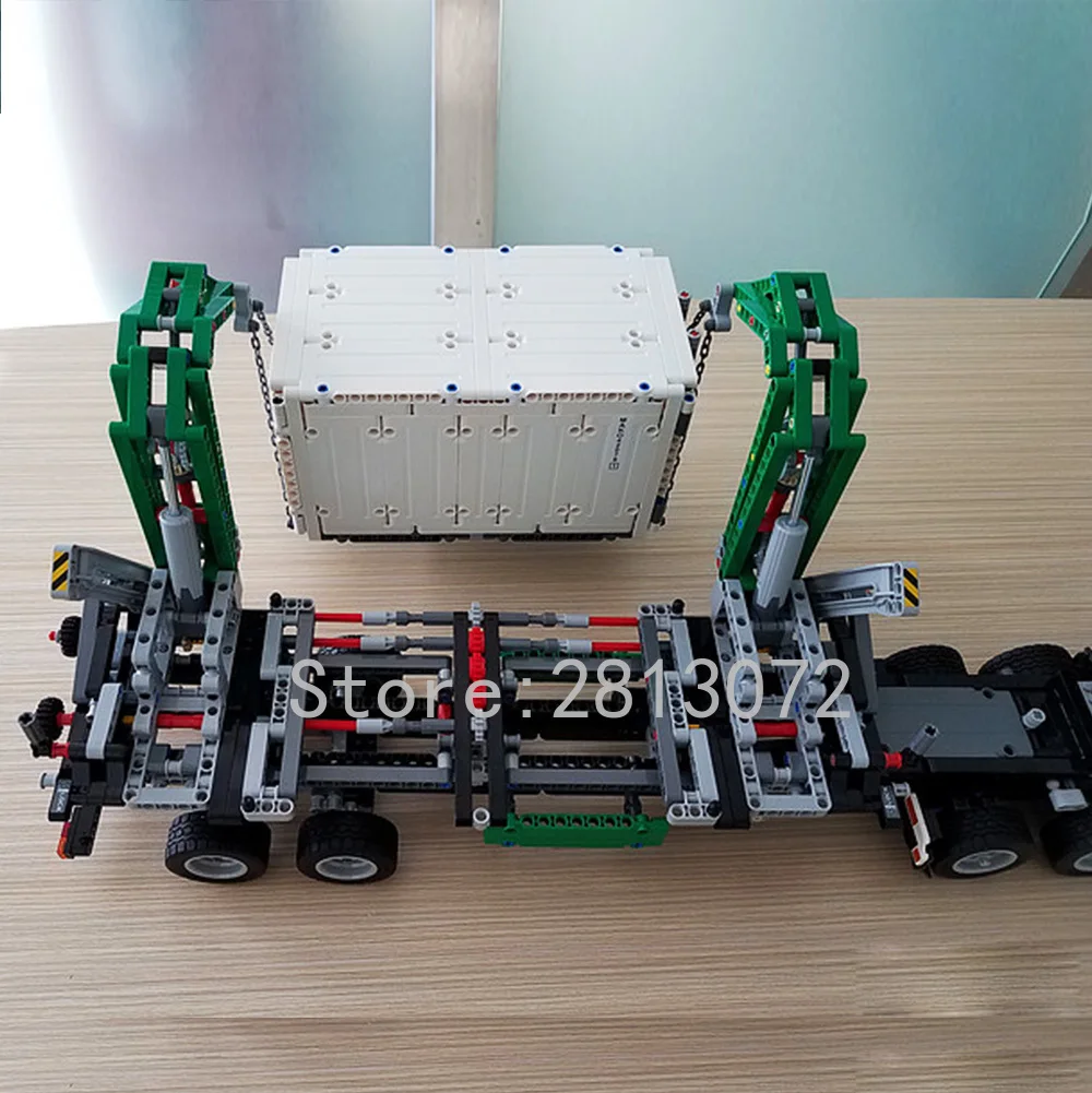703940 Technic Mark контейнеровоз самосвал MOC 1202 шт. модели строительных блоков совместимы с 20076 42078 42009 20004