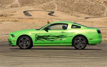 

For 2xPiston Flames Vinyl Decal Reflective Sticker Car Truck Vehicle SUV Design CAMO Car styling