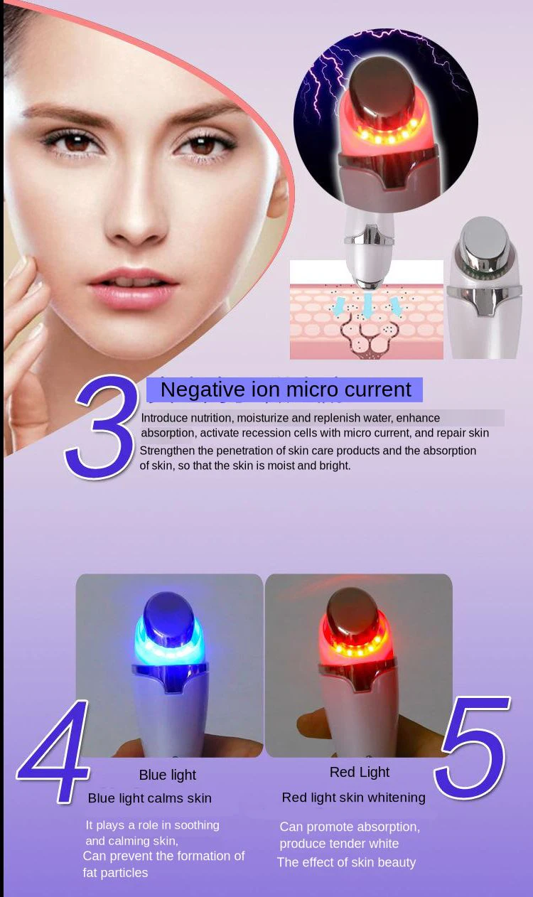 Massageador de Olho Remover Círculos Escuros Rugas Levantamento Firme Dupla Cabeça Uso Photon Íon Negativo Micro Massagem Vibração Elétrica 12 Cheap Utensílios de cuidado facial