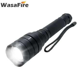 

Zoomable Led Flashlight 5 Modes 18650 Battery Lantern Super Bright 3800LM XHP50 Self Defence Torch for Camping Hunting
