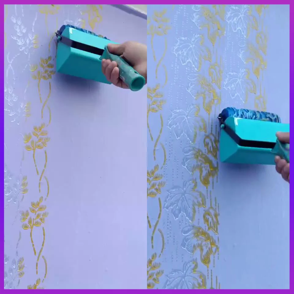 Wall Decoration Paint Roller 5 Rubber Brush Tools Roll For Wallpapering Room House Wallpaper Modern 