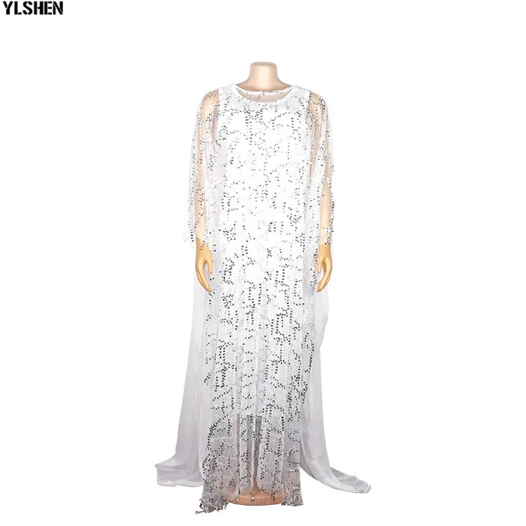 Dashiki African Dresses For Women Clothes 2019 Africa Clothing Muslim Long Dress High Quality Sequins Robe Party African Dress 09
