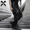 Tactical Cargo Pants Men Harajuku Streetwear Function Joggers Pants Ribbons Trousers Elastic Waist HipHop Male ﻿ 2
