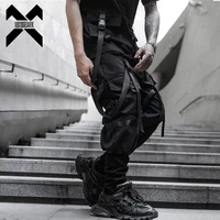 Tactical Cargo Pants Men Harajuku Streetwear Function Joggers Pants Ribbons Trousers Elastic Waist HipHop Male ﻿ 2