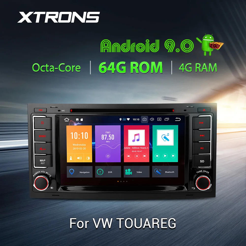 XTRONS 7 &quotAndroid 9 0 Восьмиядерный 64G rom 4G ram автомобильный dvd-плеер мультимедийная gps