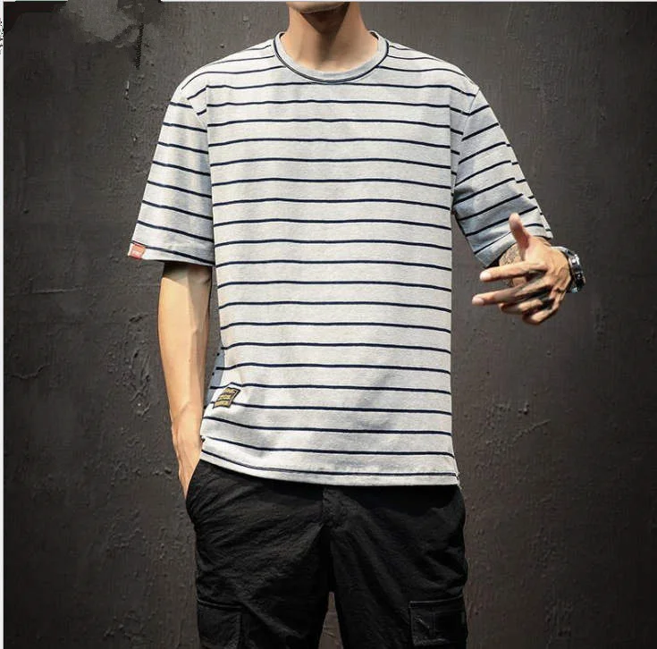 Men's cotton fashion casual short-sleeved T-shirt 337 | Мужская одежда