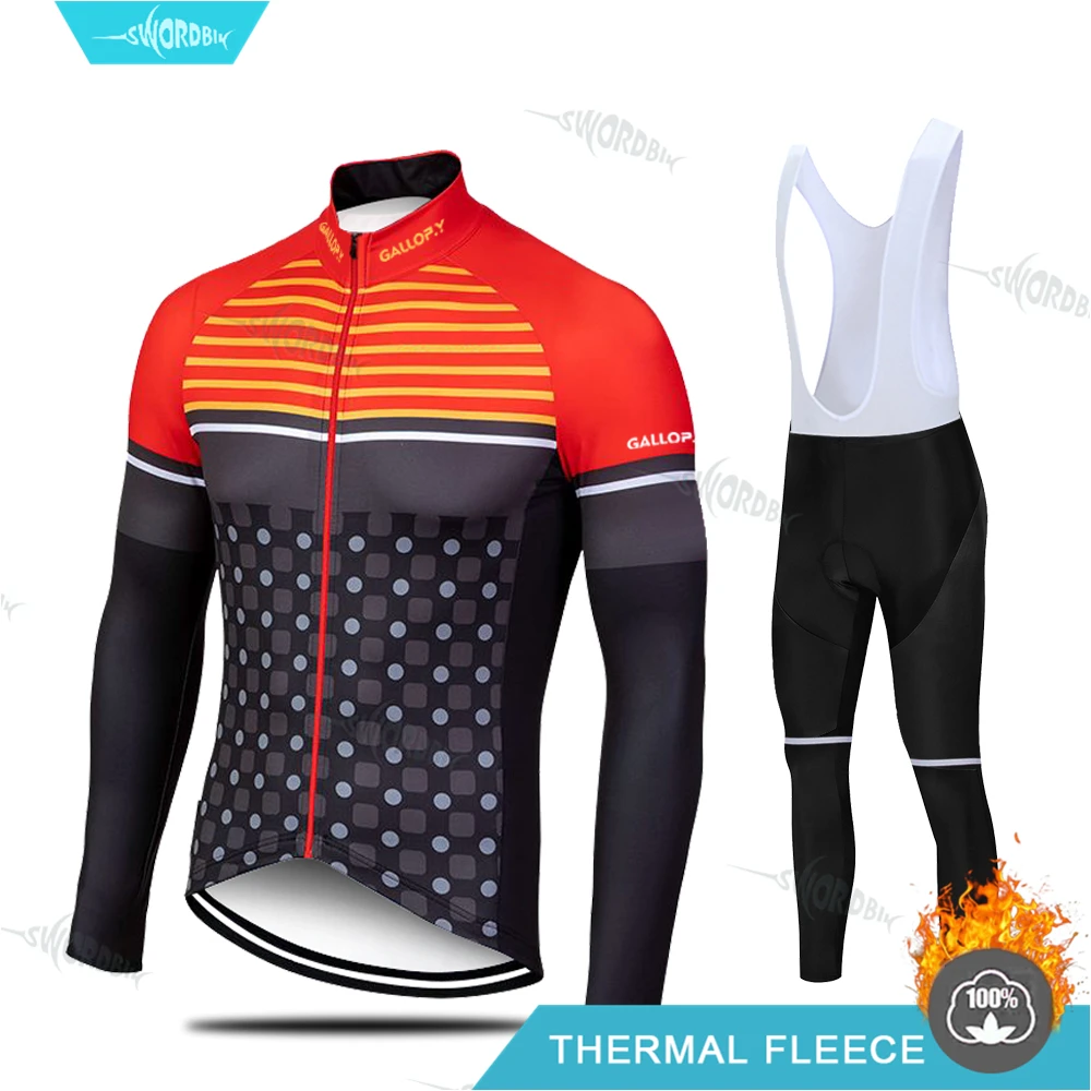 Ropa Ciclismo Hombre Pro Team Зимняя одежда теплая флисовая велосипедная футболка с длинным рукавом Одежда для велоспорта теплый комплект Ropa Ciclismo