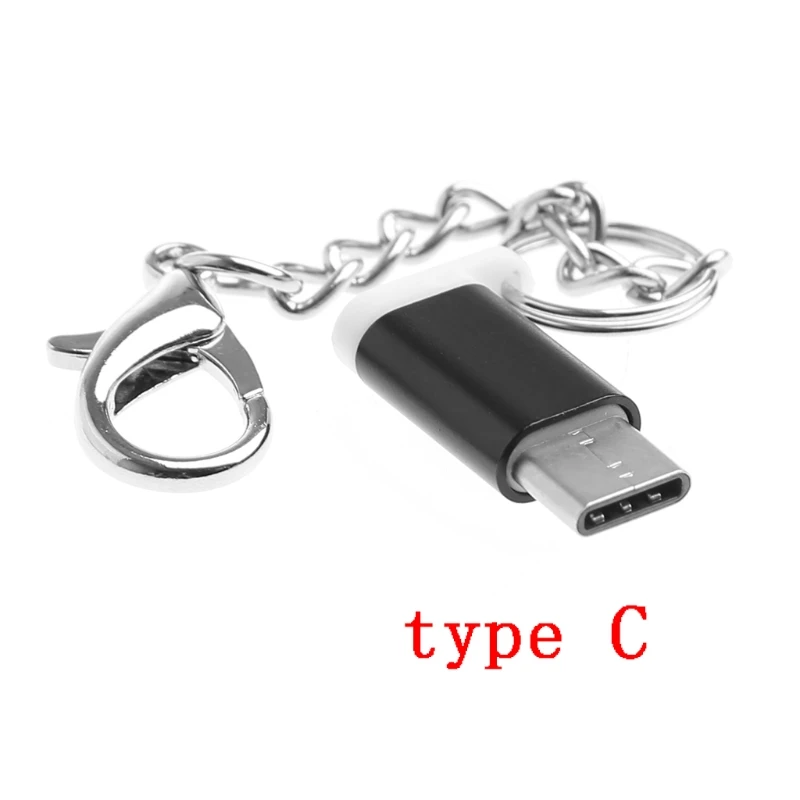 USB-C USB 3,1 type C Мужской ToMicro USB Женский адаптер конвертер с анти-потеря брелок для Android PhonePC LG G6/Oneplus3T/S1