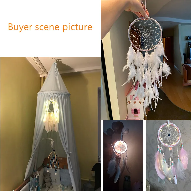 DIY ловец снов цветной декор для детской комнаты Настенные подвесные бамперы для постельных принадлежностей детский праздничный декор для детской комнаты для девочек