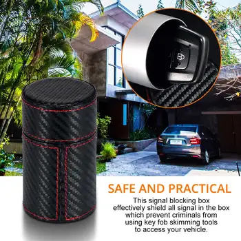 

Car Key Signal Shielding Box Aluminum Car Key Safe Box Blocker Bag RFID Shielding Function Protector Signal Blocking Case