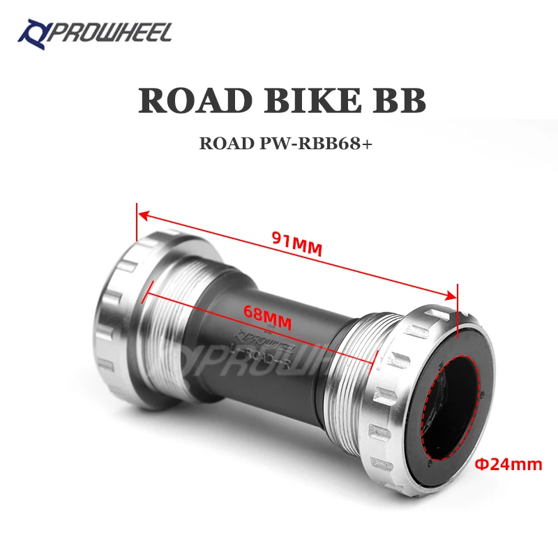 Bicycle Bottom Bracket PROWHEEL BB73 BB92 BB68 BB86 MTB Road Mountain Bike Press-in Bottom Brackets BB 24mm