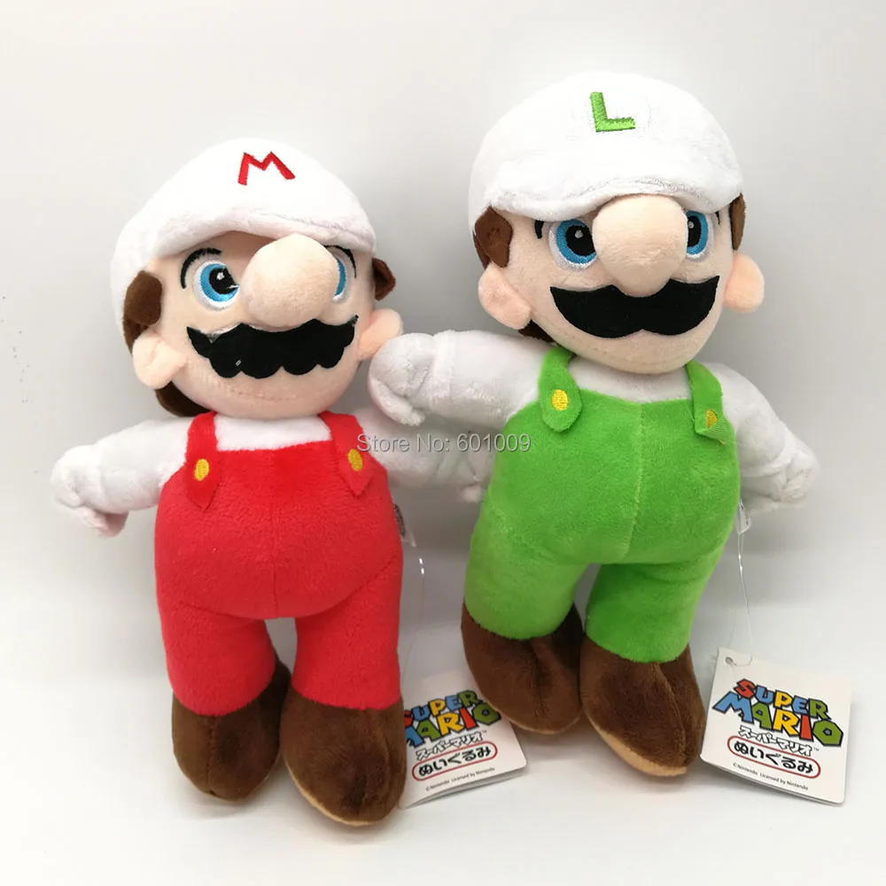 Super Mario Brothes Марио Луиджи валуиджи сухая баусер Принцесса Персик розалина Pom 13-25 см Мягкая кукла лучшие подарки ZYQQ
