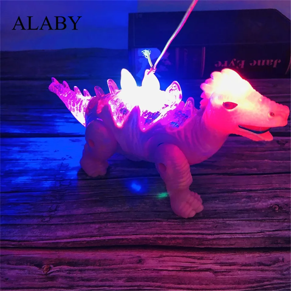 

Alaby Dinosaur Model Plastic Simulation Electric Walking Sound Light Colorful Toy Funny Animal Game Kids Christmas Gift Sozzy