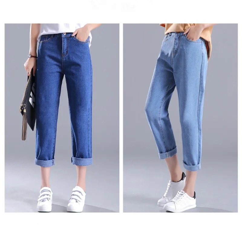 

SZMALL Newest 2020 Pop Women Jeans Korea Fashion Female High waist Long pencil Jeans Autumn Spring Lady Girls Casual Trousers