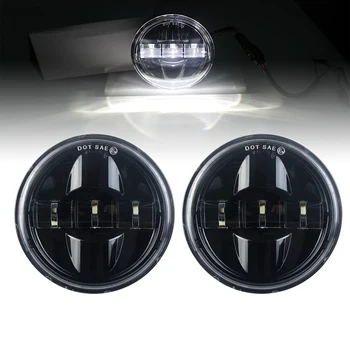 

4.5 Inch LED Passing Light Fog Light Auxiliary Driving Lamp Spot Driving Light for Road King Softail Motorcycles 4.5"