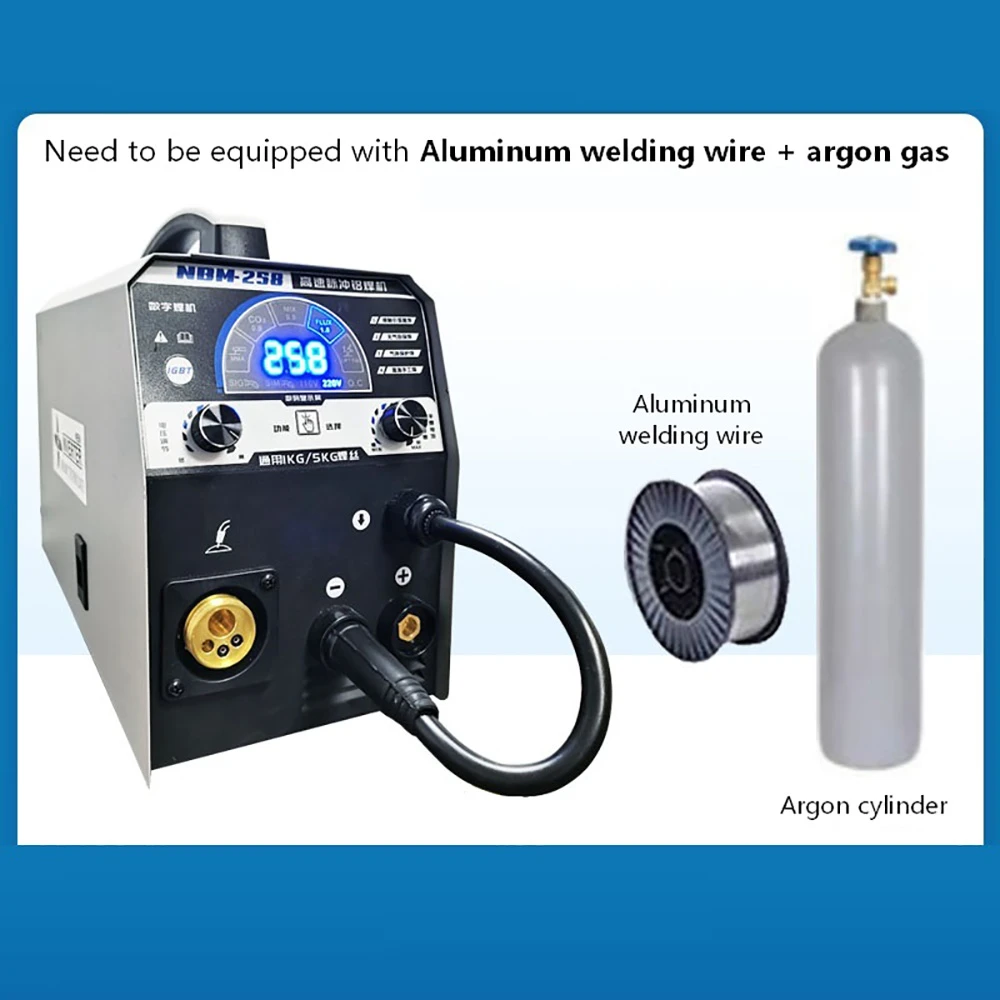 Souder De L aluminium Au Mig Sans Gaz Machine à souder à ARC 3 en 1 IGBT, soudeur multifonction sans gaz, soudage  MIG à impulsion à grande vitesse, soudeurs en aluminium | AliExpress