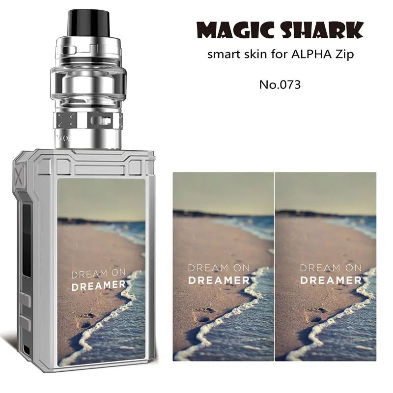 Magic Shark Me+ You Dream on Dreamer Do What You Love, ПВХ чехол, кожная пленка, наклейка для Vape, для Voopoo Alpha, на молнии