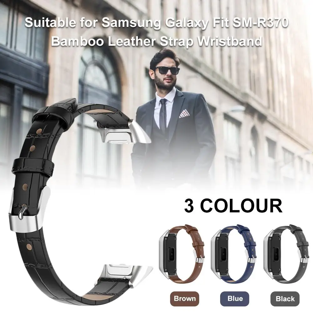 

Suitable For Galaxy Fit SM-R370 Replacement Wristband Bamboo Strap Easy Wearing And Adjustment Elegant Appearance
