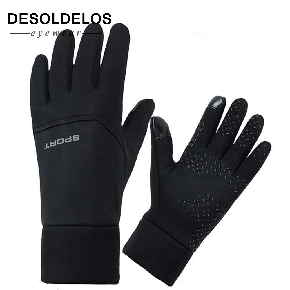 

DesolDelos Windproof Cycling Gloves Men Women Touch Screen Sports Motorcycle Sport Gloves Full Finger Gloves Non-slip Luvas