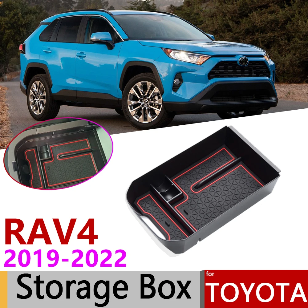 

for Toyota RAV4 RAV 4 MK5 XA50 50 2019~2022 of Central Armrest Box Storage Stowing Tidying Car Organizer Accessories 2020 2021
