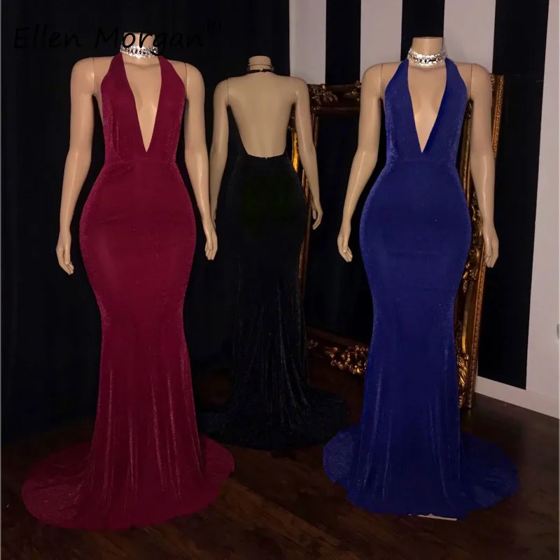 Манекены бархатные платья для выпускного вечера для женщин vestido de festa Холтер V шеи спинки реальные фотографии события вечерние платья