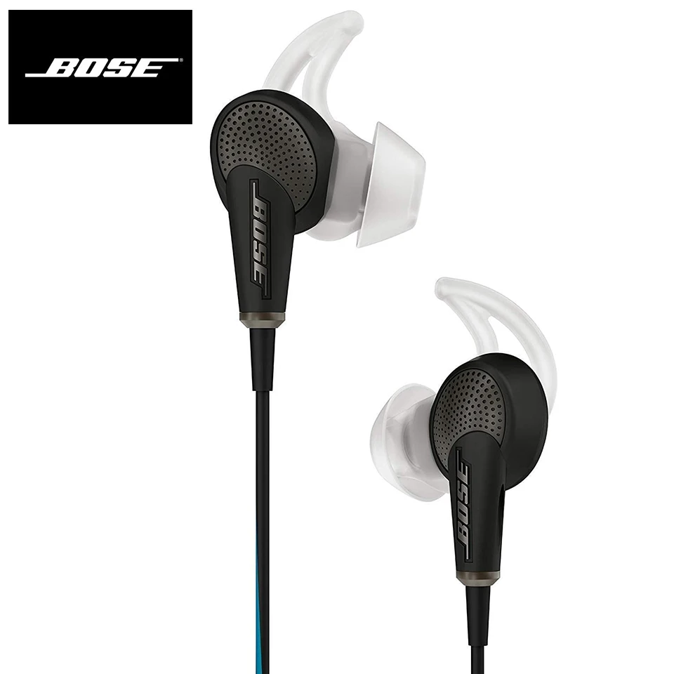 Bose QuietComfort 20 QC20 In Ear Acoustic Noise Cancelling Earphones Deep Bass Game Sport Headset with Mic for IPod iPhone iPad
