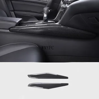 

2PCS Interior Gear Shift Box Panel Side Decoration Trim Strip For Honda Accord sedan 10th 2018 2019 LHD