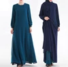 Robe Hijab sur les deux côtés pour femmes | Style arabe dubaï, Robe Abaya avec poches, Kaftan turc, vêtements islamiques ► Photo 3/6